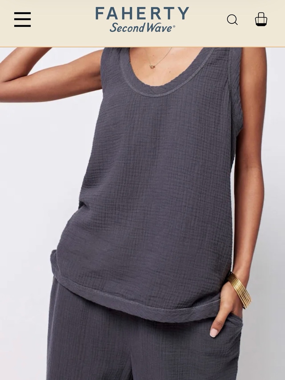 Faherty Dream Cotton Tank